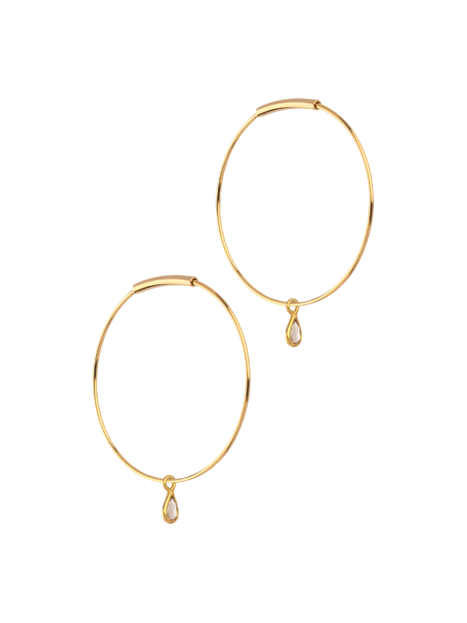 14kt diamond hoops